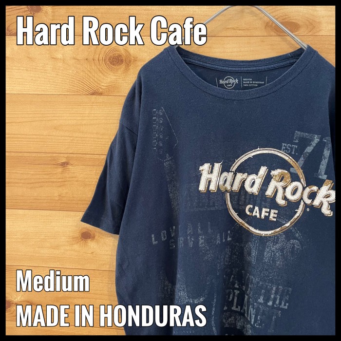 Hard Rock Cafe】ロゴ Tシャツ ハードロックカフェ ギター 古着