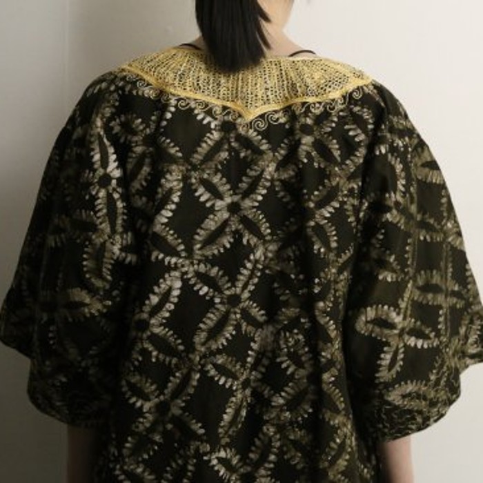 Ethnic style gold embroidery pullover | Vintage.City 古着屋、古着コーデ情報を発信