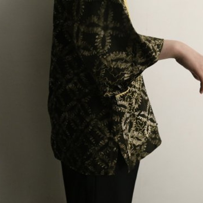 Ethnic style gold embroidery pullover | Vintage.City 古着屋、古着コーデ情報を発信