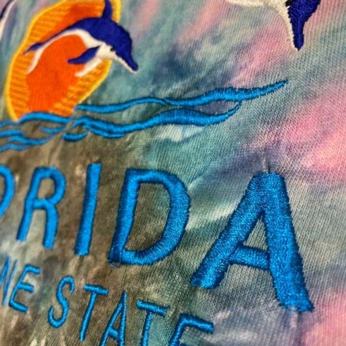 刺繍　FLORIDA SUNSHINE STATE　USA古着　Tシャツ　イルカ | Vintage.City 빈티지숍, 빈티지 코디 정보