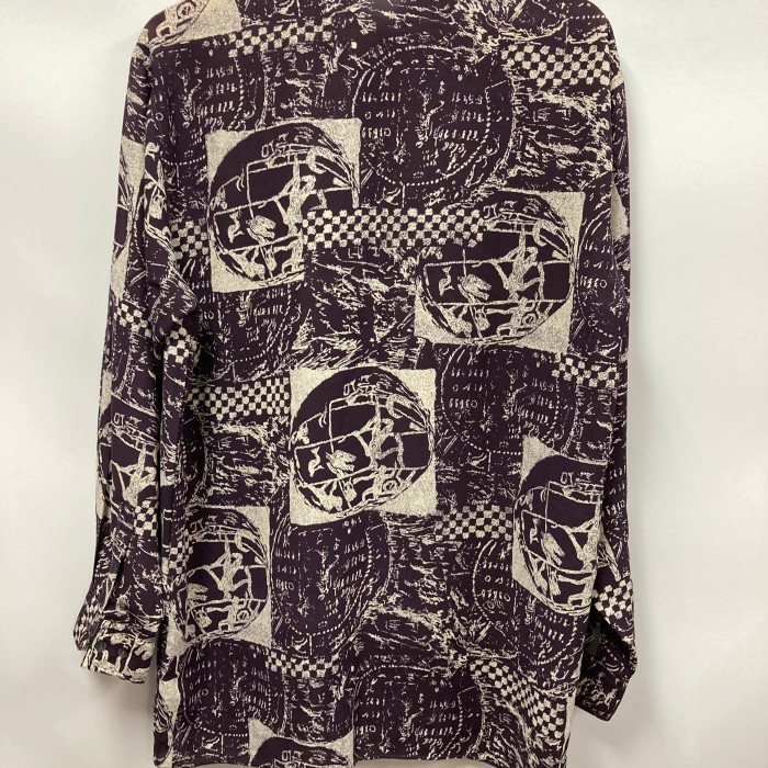 90s Vintage total pattern dress shirt | Vintage.City 古着屋、古着コーデ情報を発信