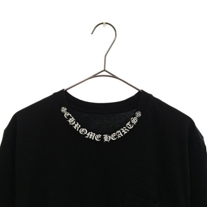 クロムハーツネックロゴTシャツ 半袖カットソー ポケT ブラック/ホワイト | Vintage.City 古着屋、古着コーデ情報を発信