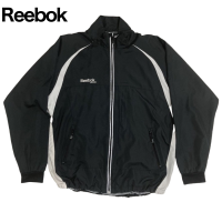 Reebok（リーボック）　黒　ブラック　長袖ナイロンジャケット　XLサイズ | Vintage.City 古着屋、古着コーデ情報を発信