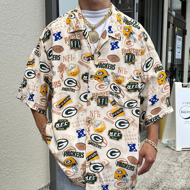 でオーバー NFL by goris shop｜ラクマ パッカーズ 半袖シャツの通販 ワンダブル
