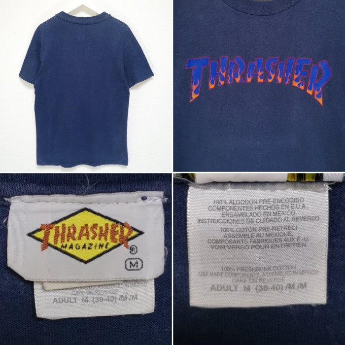 M 90s スラッシャー THRASHER Tシャツ FLAME USA | Vintage.City 古着屋、古着コーデ情報を発信