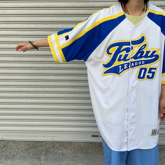 送料無料』90s FUBU ベースボールシャツ ビッグサイズ ワッペン フブ