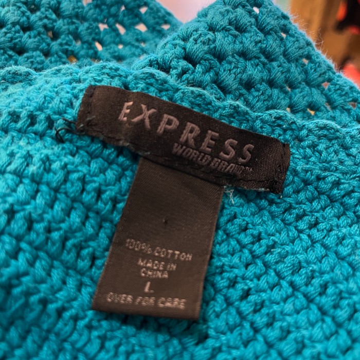 express cotton knit top | Vintage.City 古着屋、古着コーデ情報を発信
