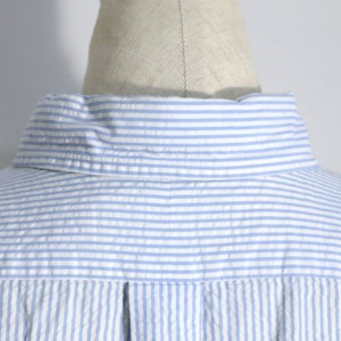 “Polo Ralph Lauren” seersucker shirt | Vintage.City 古着屋、古着コーデ情報を発信