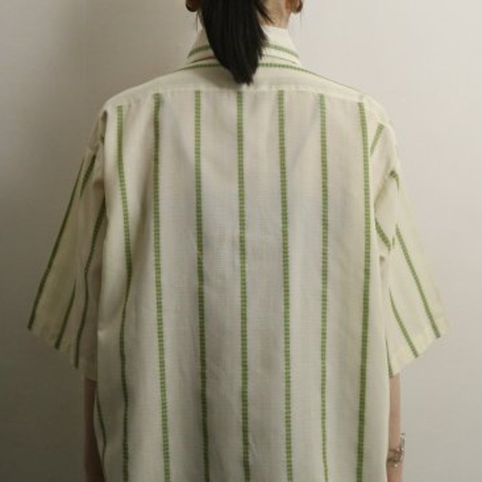 70's "Arrow" lightgreen stripe H/S shirt | Vintage.City Vintage Shops, Vintage Fashion Trends