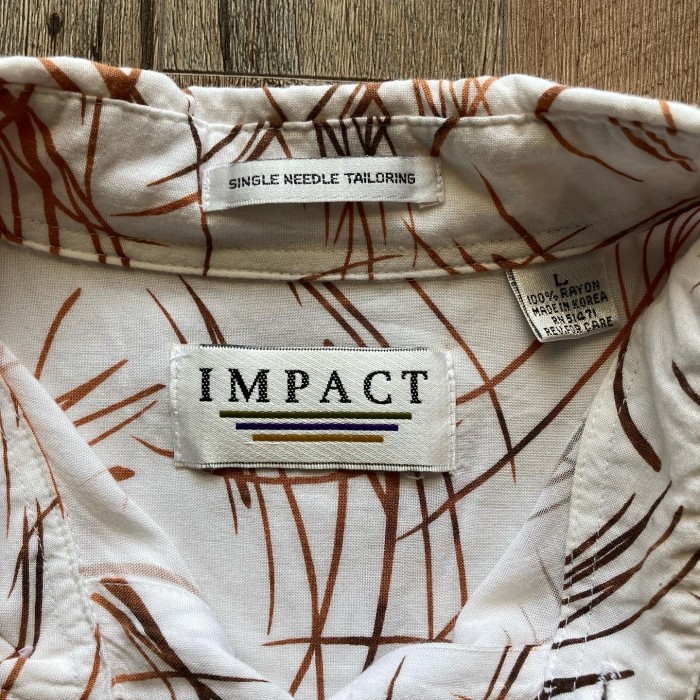 IMPACT　PATTERNED RAYON　S/S Shirts　Lサイズ | Vintage.City 빈티지숍, 빈티지 코디 정보