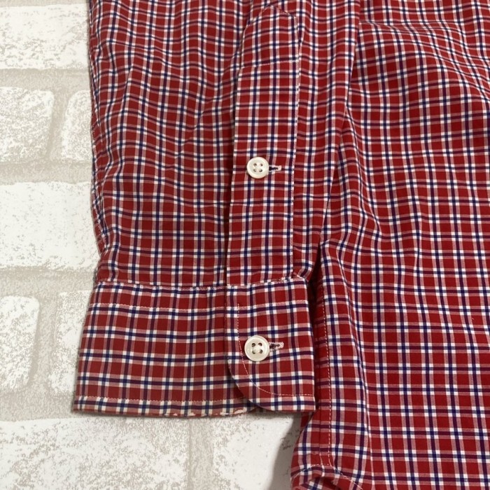 RALPH LAUREN(ラルフ・ローレン) 　赤×白×青チェック長袖ワイシャツ | Vintage.City 빈티지숍, 빈티지 코디 정보