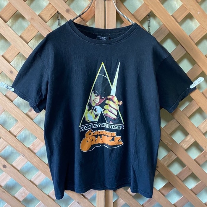 当時物 時計仕掛けのオレンジTシャツ made in USA VINTAGE - トップス