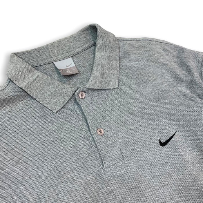 NIKE One point Swash Polo Shirt GRY | Vintage.City 古着屋、古着コーデ情報を発信