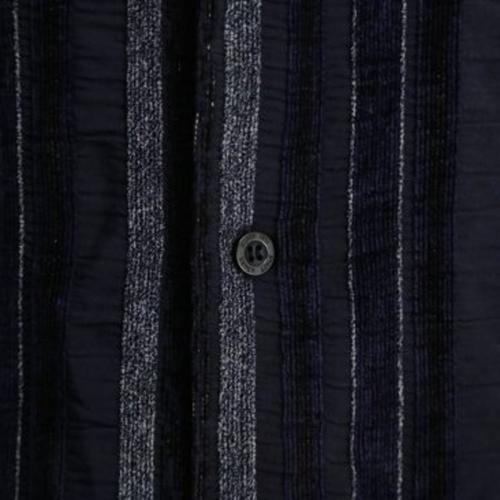 SA 5XL navy corduroy switch shirt | Vintage.City 古着屋、古着コーデ情報を発信