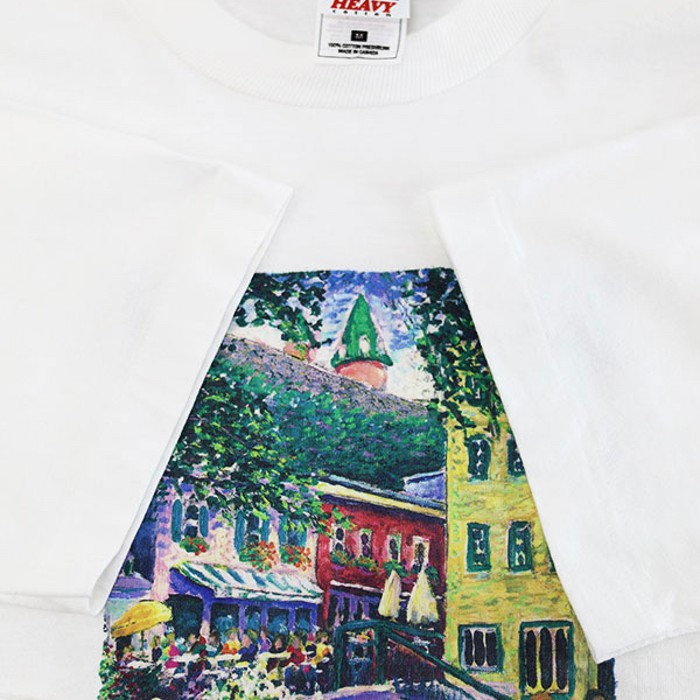 90s CANADA Guy Begin Art Graphic T-Shirt | Vintage.City 古着屋、古着コーデ情報を発信