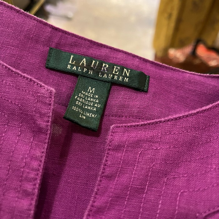 Lauren Ralph Lauren linen blouse | Vintage.City 古着屋、古着コーデ情報を発信