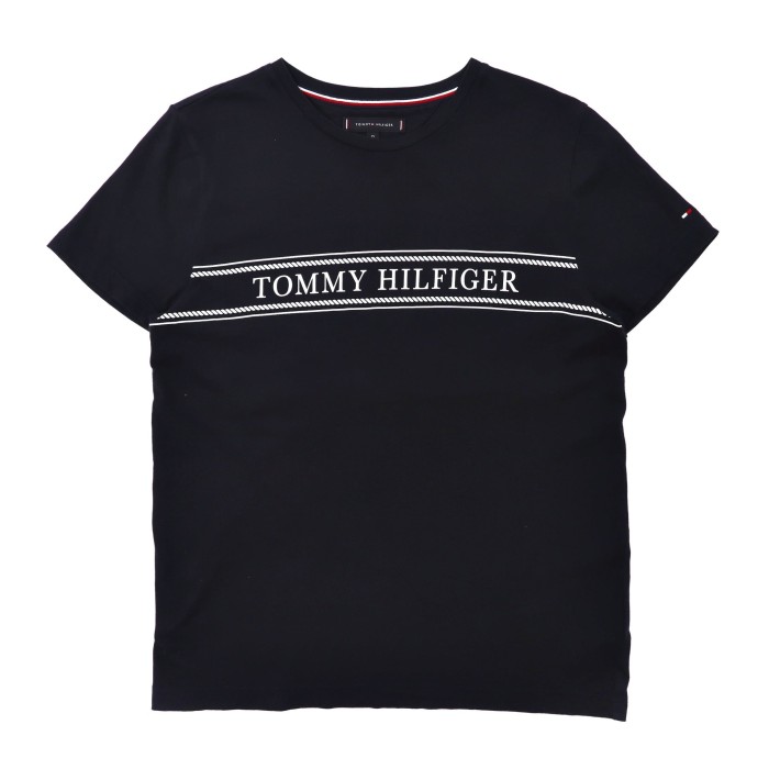 TOMMY HILFIGER ロゴプリントTシャツ M ネイビー コットン | Vintage.City 古着屋、古着コーデ情報を発信