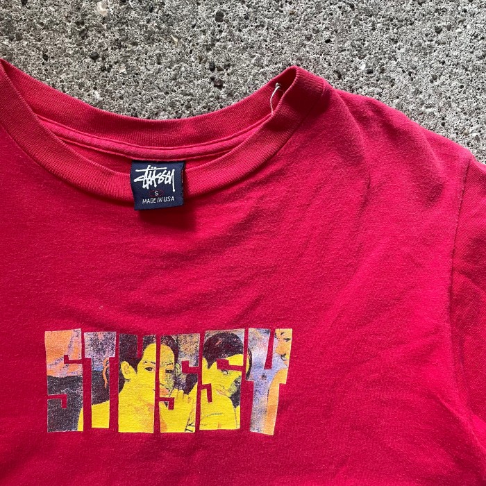stussy赤Tシャツ | Vintage.City
