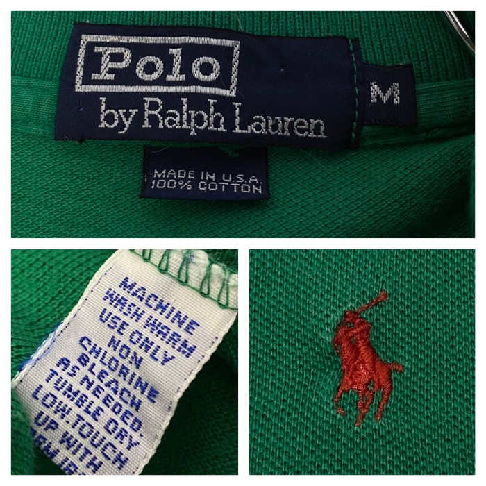 90's古着 US製 Ralph Lauren 刺繍ロゴポロシャツ | Vintage.City 빈티지숍, 빈티지 코디 정보
