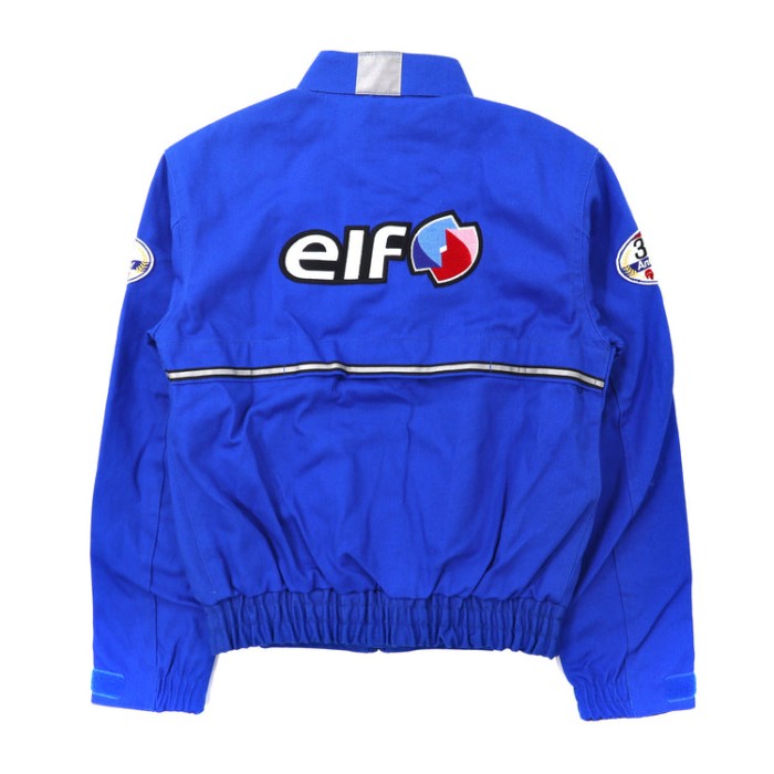 ELF レーシングジャケット L ブルー コットン ロゴワッペン | Vintage.City 古着屋、古着コーデ情報を発信