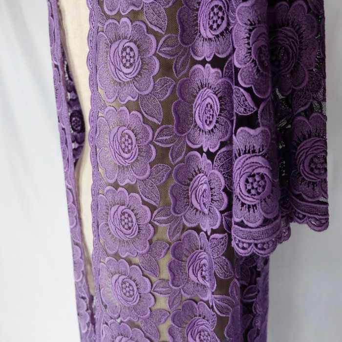 Vintage flower lace gown | Vintage.City 古着屋、古着コーデ情報を発信
