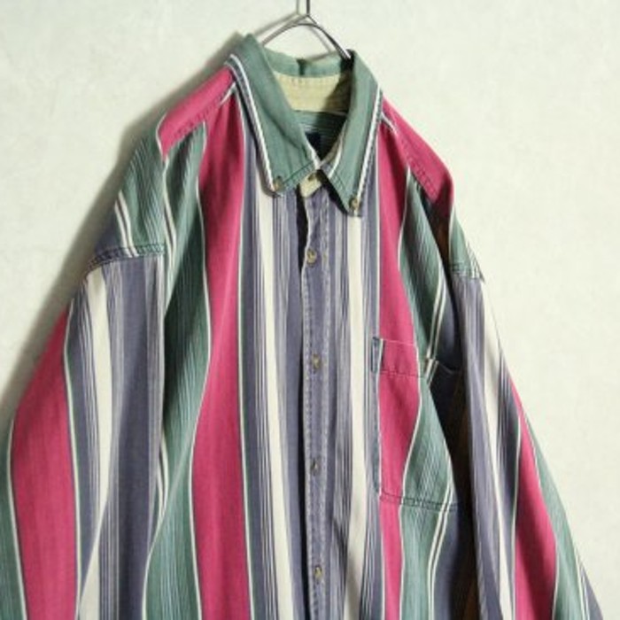 symmetry color stripe design shirt | Vintage.City Vintage Shops, Vintage Fashion Trends