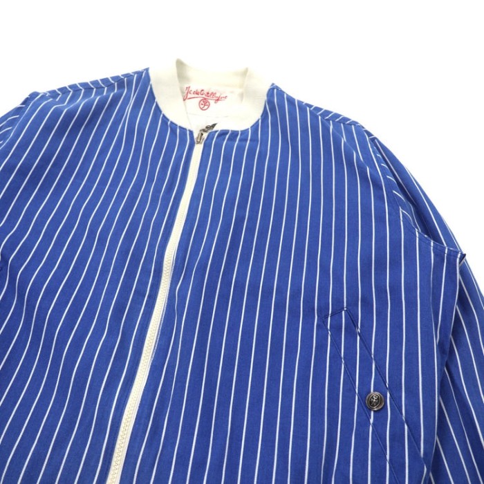 CASTELBAJAC ボンバージャケット XL ホワイト ブルー リバーシブル | Vintage.City 古着屋、古着コーデ情報を発信