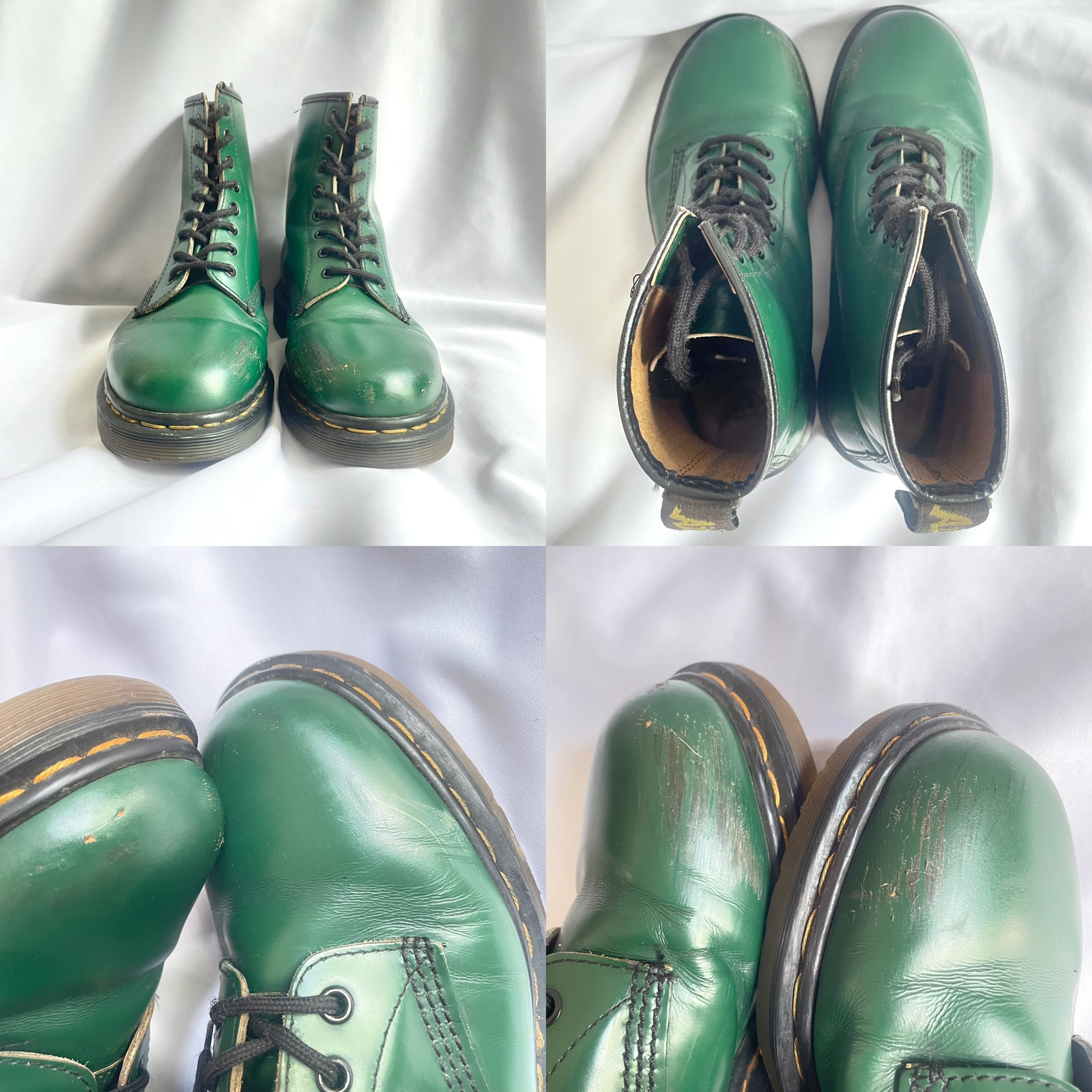 Made in England Dr.Martens green 8hole l | Vintage.City