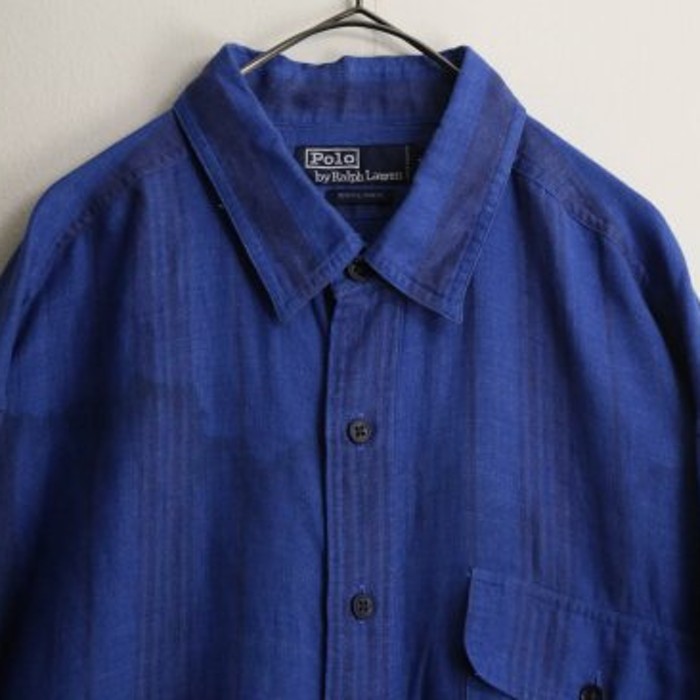 "POLO RL" anomalous stripe linen shirt | Vintage.City Vintage Shops, Vintage Fashion Trends
