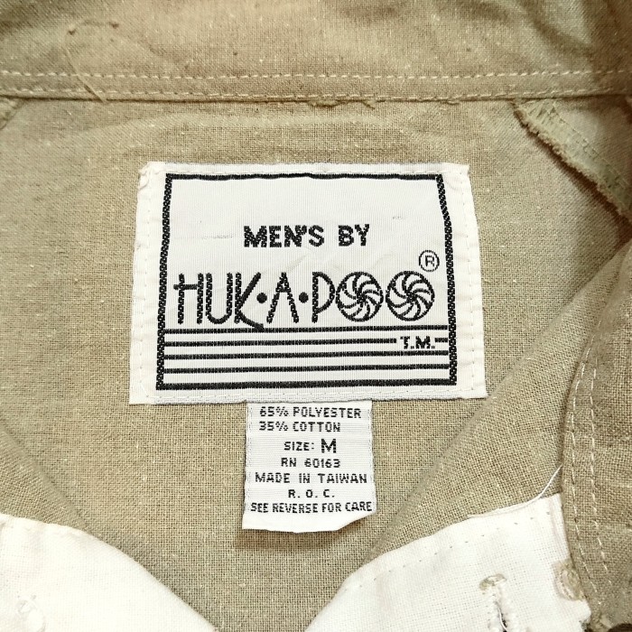 HUKA·A·POO / Shirt fabric design polo | Vintage.City 古着屋、古着コーデ情報を発信