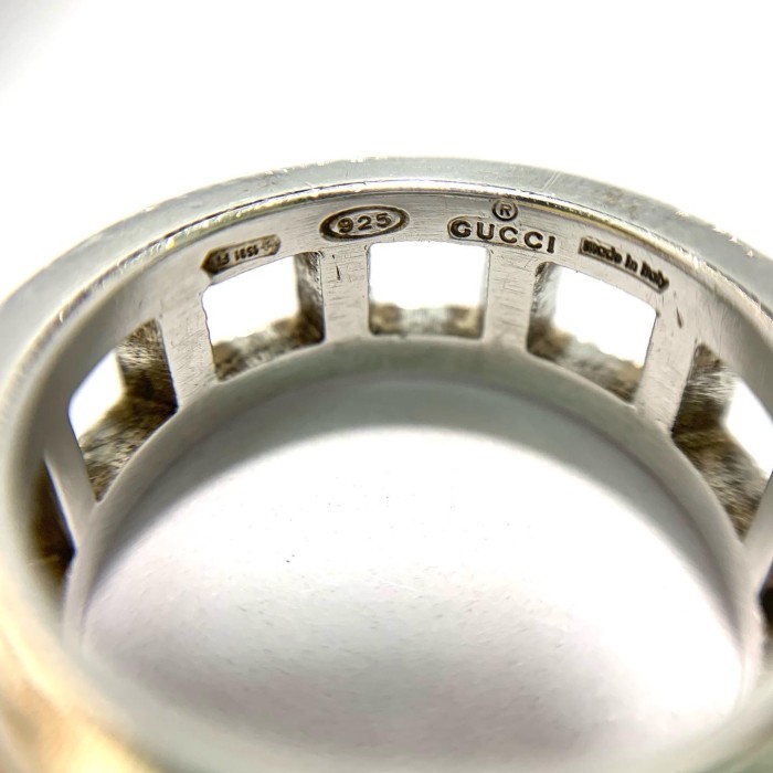 old GUCCI" MADE IN ITALY Silver Ring | Vintage.City 빈티지숍, 빈티지 코디 정보