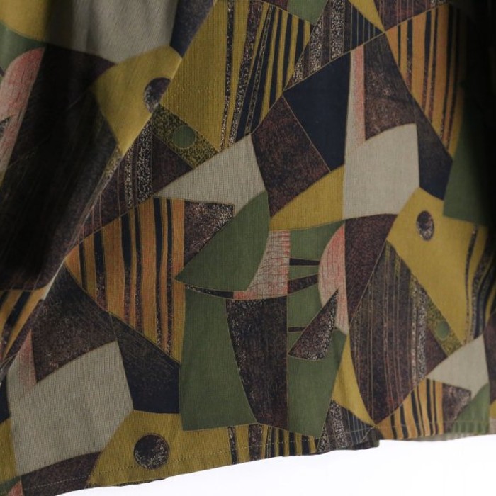 earth color art design l/s shirt | Vintage.City 古着屋、古着コーデ情報を発信