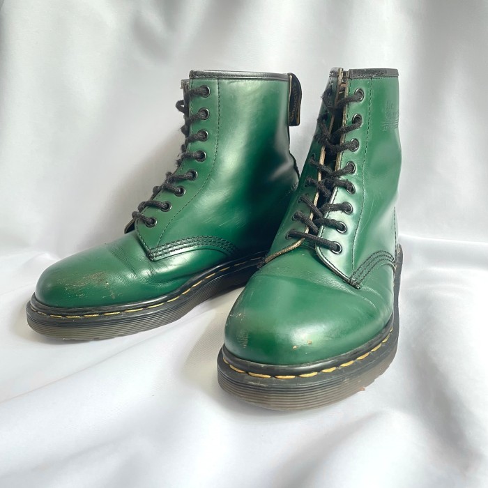Made in England Dr.Martens green 8hole l | Vintage.City 古着屋、古着コーデ情報を発信