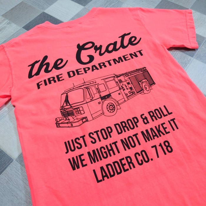 the CRATE FIRE DEPARTMENT プリント ポケット付き | Vintage.City 古着屋、古着コーデ情報を発信