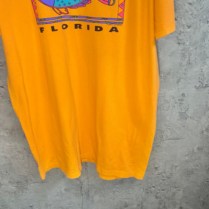 90's Florida print long tee one-piece | Vintage.City 古着屋、古着コーデ情報を発信