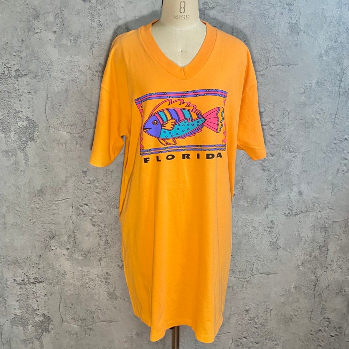 90's Florida print long tee one-piece | Vintage.City Vintage Shops, Vintage Fashion Trends