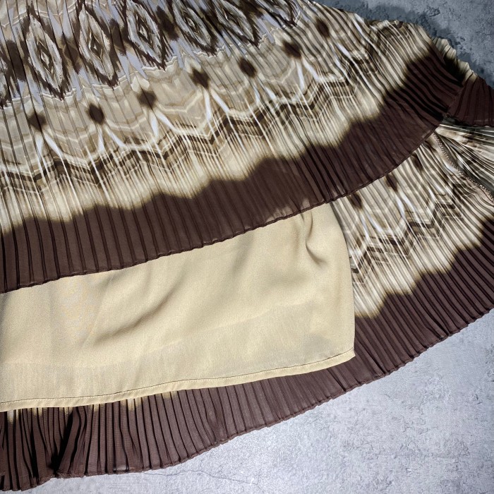 ethnic pattern pleats skirt | Vintage.City 빈티지숍, 빈티지 코디 정보