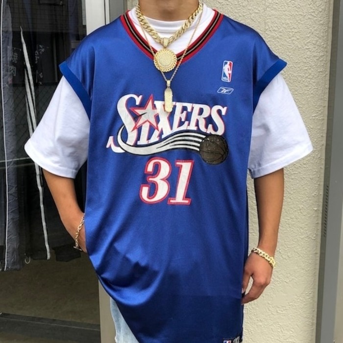 【NBA】ヴィンテージ チャンピオン フィラデルフィア 76ers ゲームシャツ