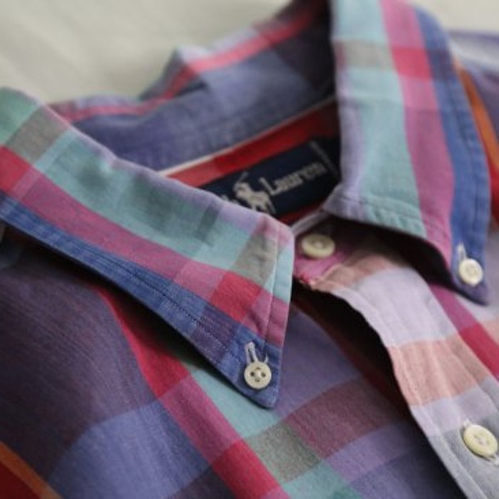 Ralph Lauren　madras check warm shirt | Vintage.City 빈티지숍, 빈티지 코디 정보