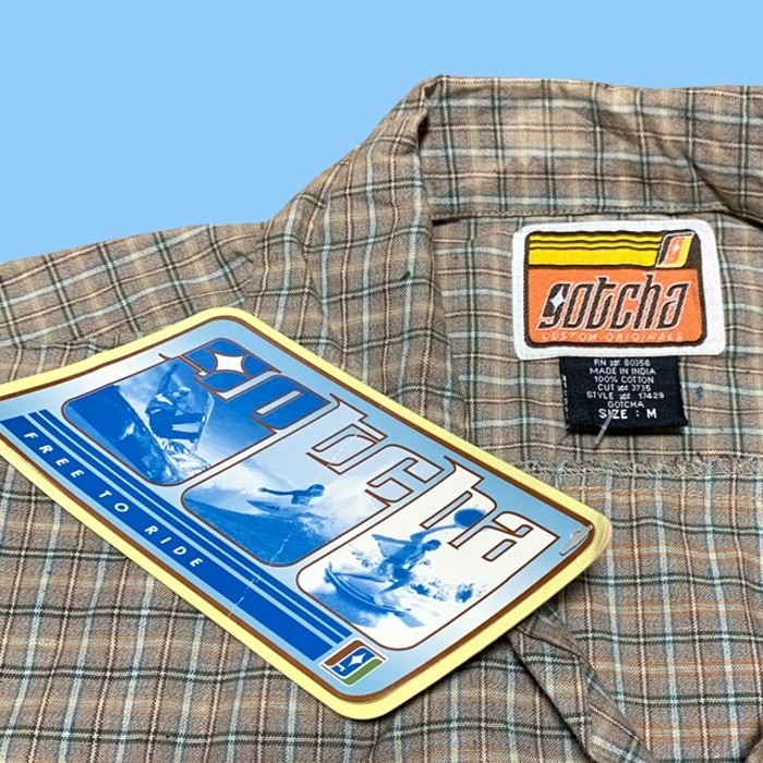 DEAD STOCK GOTCHA PLAID S/S SHIRTS | Vintage.City 古着屋、古着コーデ情報を発信