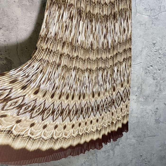 ethnic pattern pleats skirt | Vintage.City 古着屋、古着コーデ情報を発信