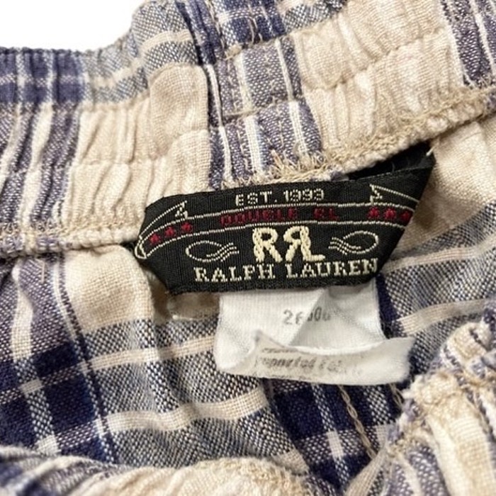 90s RRL CHECK EASY SHORTS made in USA | Vintage.City 古着屋、古着コーデ情報を発信