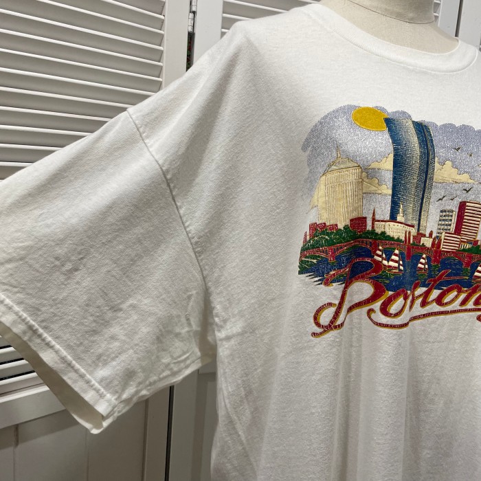 Boston print T-shirt | Vintage.City 古着屋、古着コーデ情報を発信