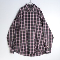 "Burberry" red check button down shirts. | Vintage.City 古着屋、古着コーデ情報を発信