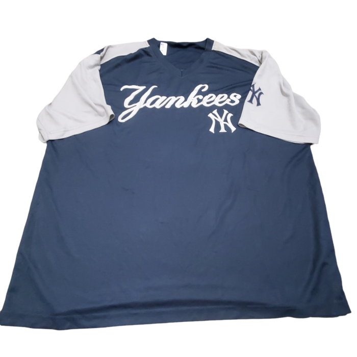90sニューヨークヤンキース　Vネック　MLB　NY　ゲームシャツ　ユニフォーム | Vintage.City 古着屋、古着コーデ情報を発信