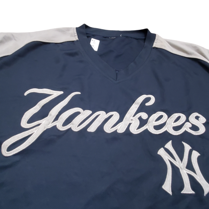90sニューヨークヤンキース　Vネック　MLB　NY　ゲームシャツ　ユニフォーム | Vintage.City 古着屋、古着コーデ情報を発信
