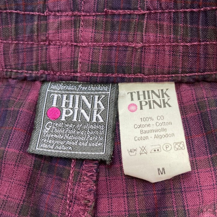 Euro vintage THINK PINK check pants | Vintage.City 古着屋、古着コーデ情報を発信