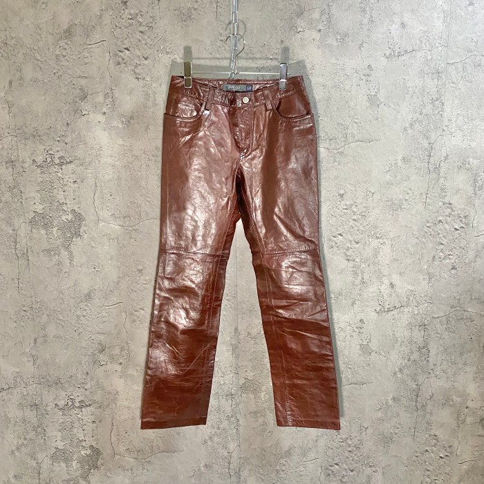 00's OLD GAP boot cut leather pants | Vintage.City 古着屋、古着コーデ情報を発信