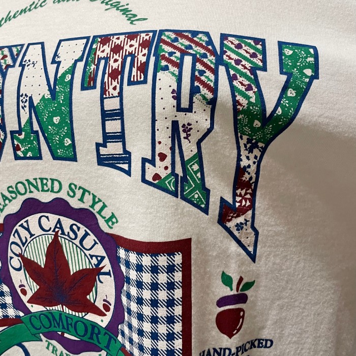 country print T-shirt | Vintage.City 古着屋、古着コーデ情報を発信