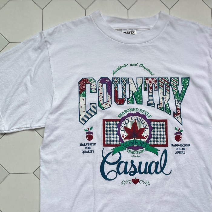 country print T-shirt | Vintage.City 빈티지숍, 빈티지 코디 정보